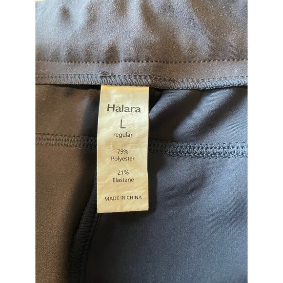Halara High Waisted Skinny Cargo Pants Pockets Navy Sz L Athleisure Stretch - Picture 2 of 10